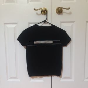 💚 2/$35 Mexx black short sleeve knit sweater